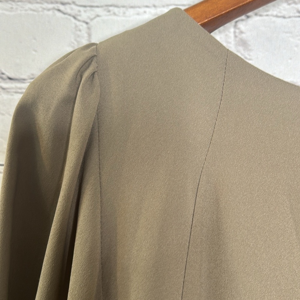 Seventy Mushroom Tan Colored Long Sleeve Dress Size Large Excellent Condition - Picture 9 of 15